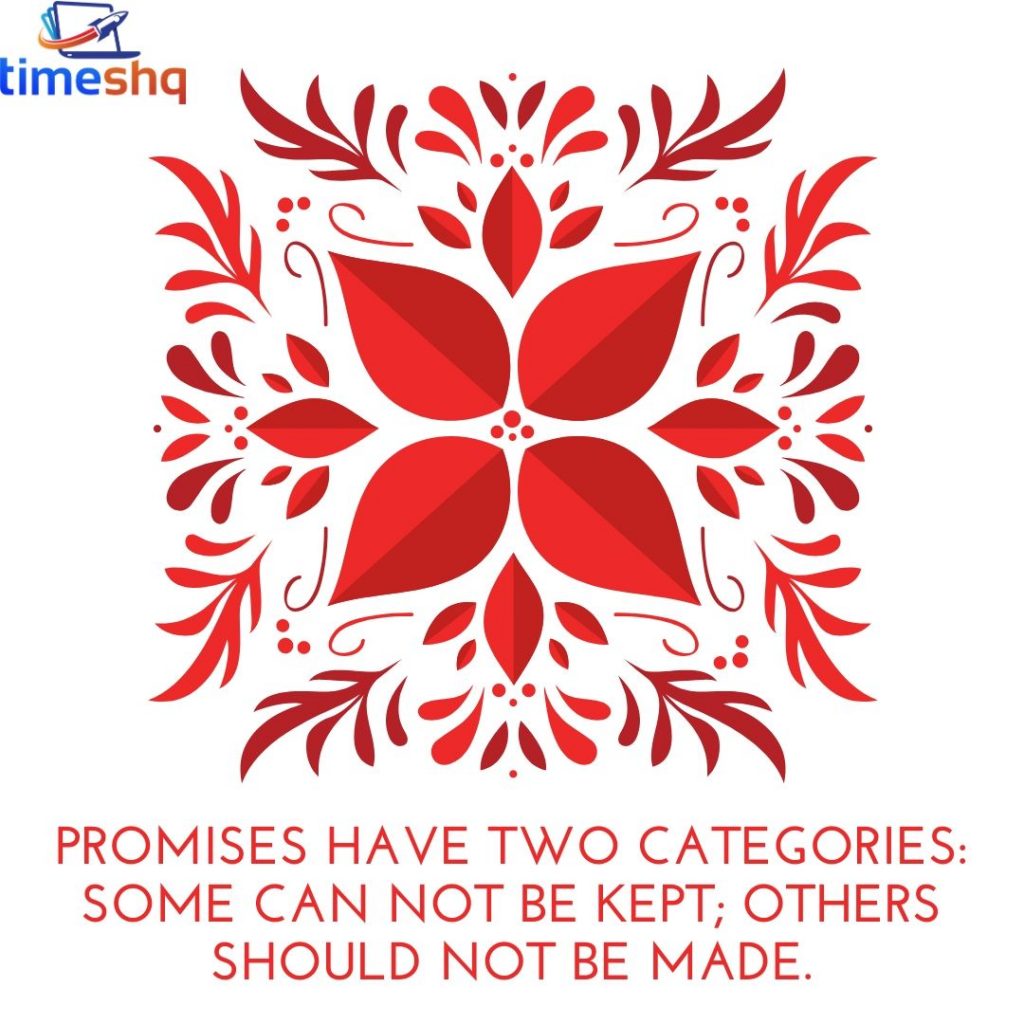 Status stating with word Promise