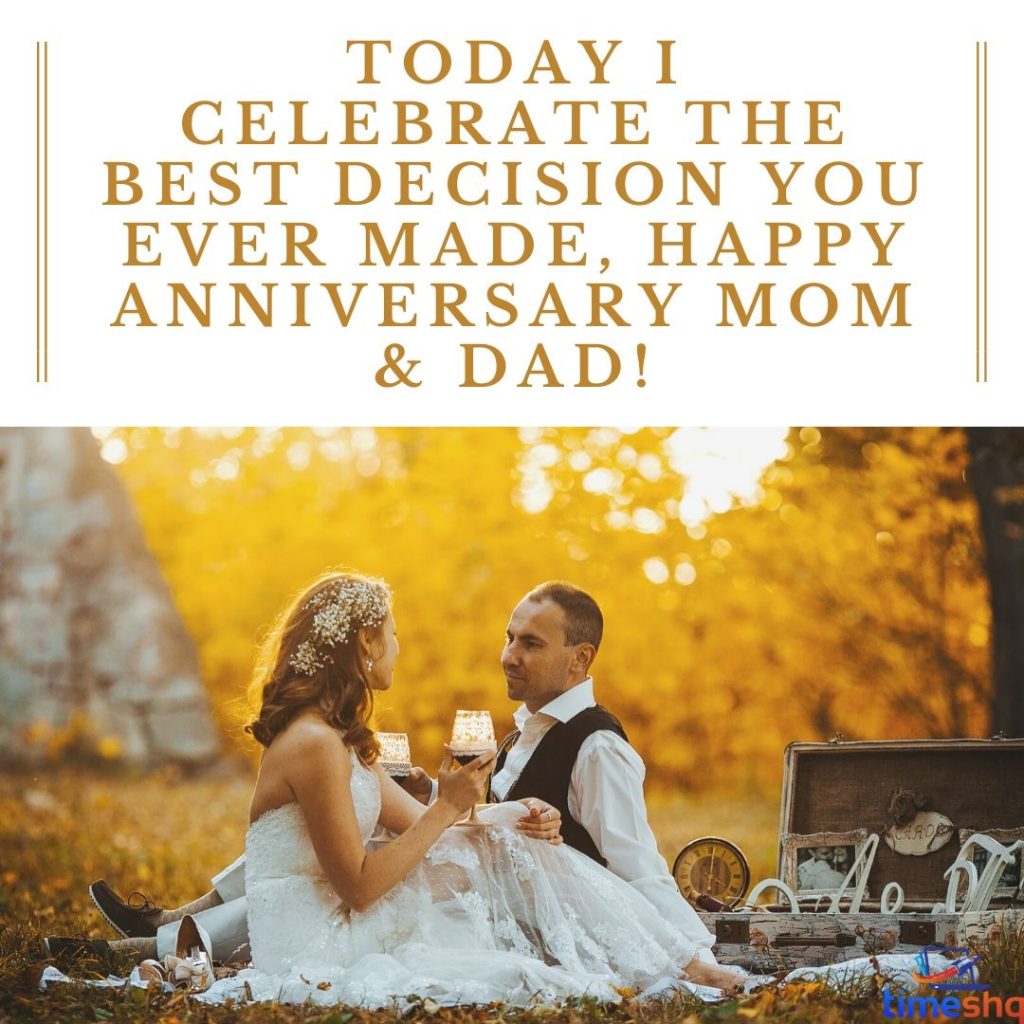 Wedding Anniversary Status for Parents